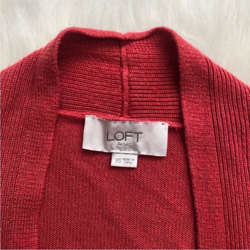 LOFT Coral Open Cardigan - Picture 4 of 5